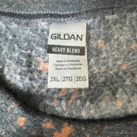 Bleach-Dye Sweatshirt "I'm Fine It's Fine Everything's Fine" Graphic 2XL Comfort - Picture 2 of 9